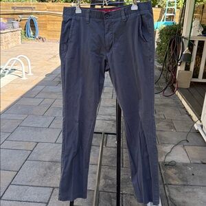 Under Armour Charcoal Gray Pants with Red Waistband 38 X 36